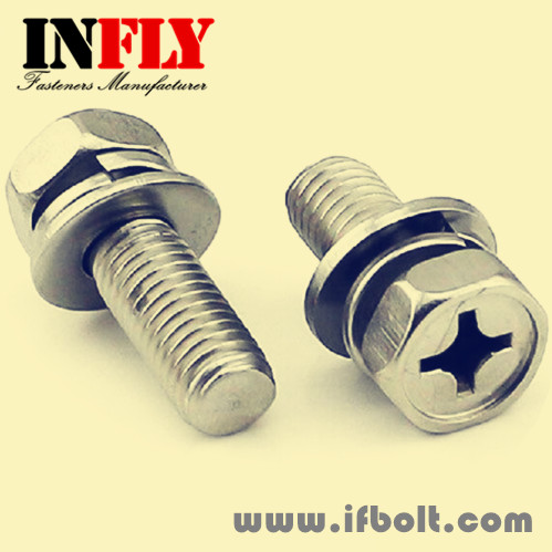 Phillips hexagon head bolts