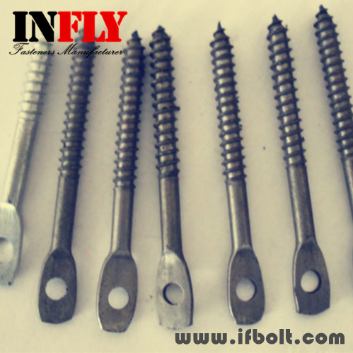 Press flat head wood screw with hole,flat head bolt